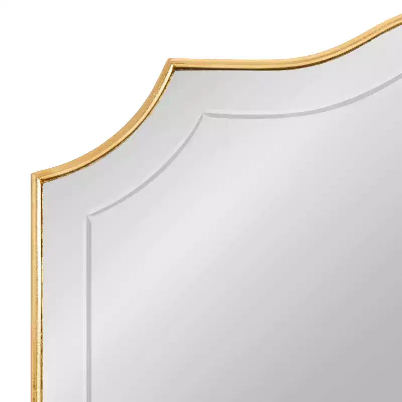 Miroir mural arqué 32"x28" doré