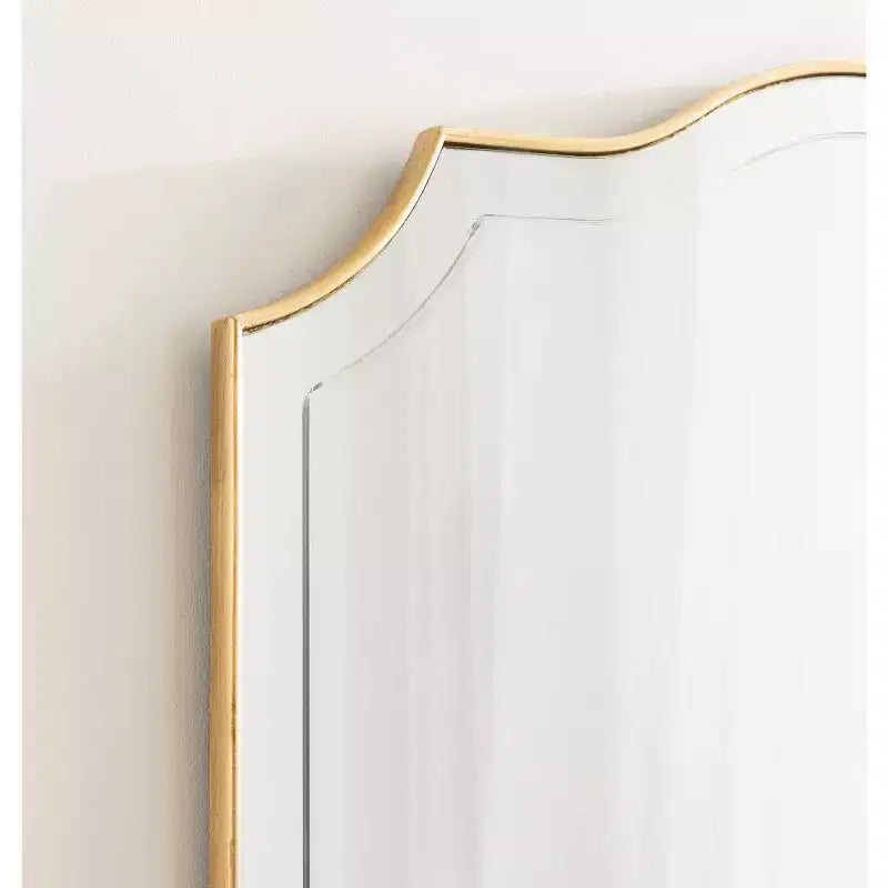 Miroir mural arqué 32"x28" doré