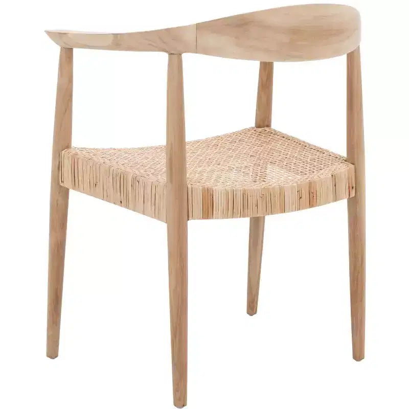 Fauteuil d'appoint en rotin pelé - ACH1007A - Naturel