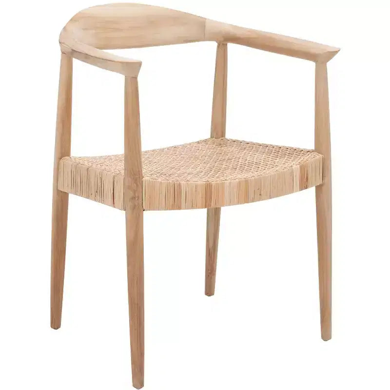 Fauteuil d'appoint en rotin pelé - ACH1007A - Naturel