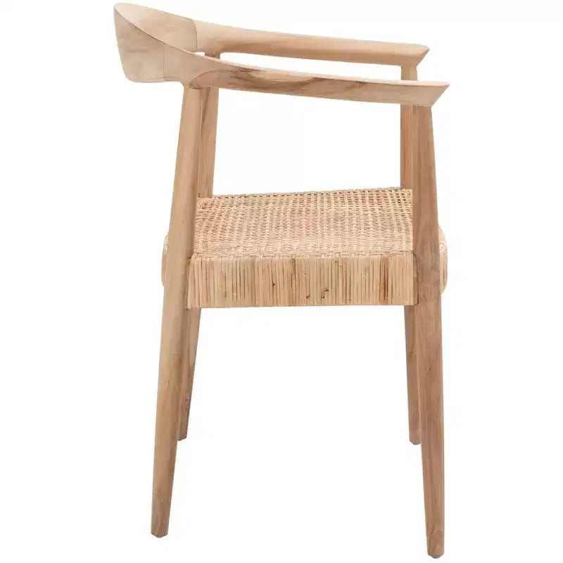 Fauteuil d'appoint en rotin pelé - ACH1007A - Naturel