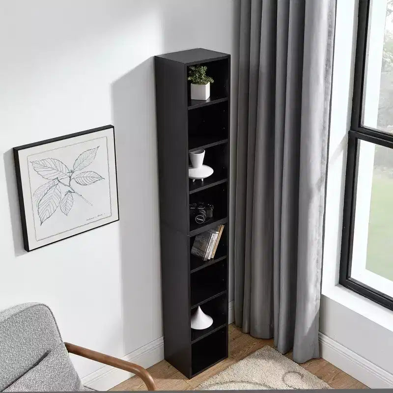 Étagère standard en bois à 4 niveaux de 180 cm de haut avec étagères (lot de 2)