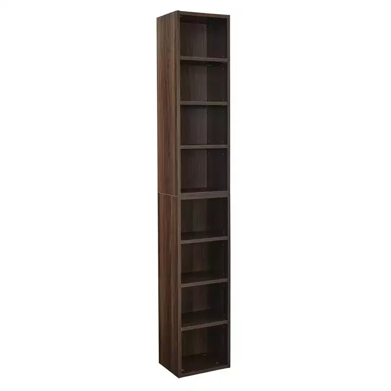 Étagère standard en bois à 4 niveaux de 180 cm de haut avec étagères (lot de 2)