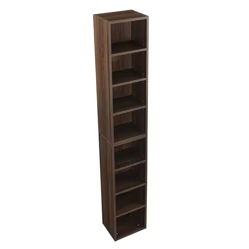 Étagère standard en bois à 4 niveaux de 180 cm de haut avec étagères (lot de 2)