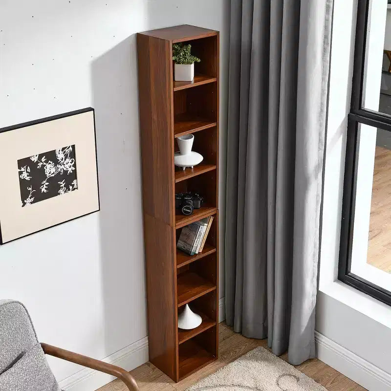Étagère standard en bois à 4 niveaux de 180 cm de haut avec étagères (lot de 2)