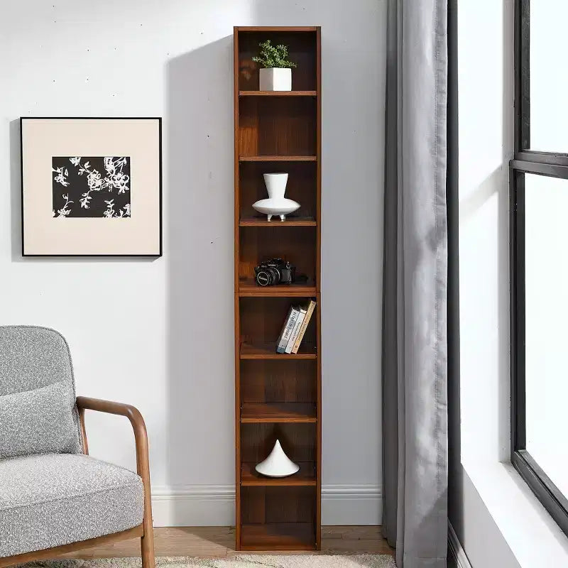 Étagère standard en bois à 4 niveaux de 180 cm de haut avec étagères (lot de 2)