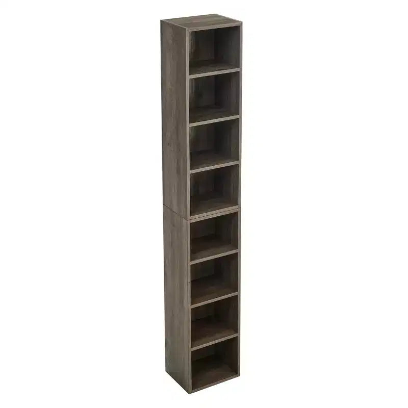 Étagère standard en bois à 4 niveaux de 180 cm de haut avec étagères (lot de 2)