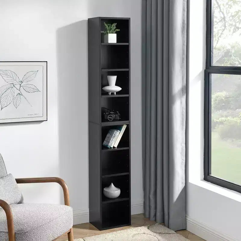 Étagère standard en bois à 4 niveaux de 180 cm de haut avec étagères (lot de 2)