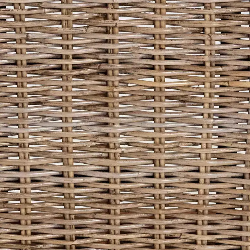 & Banc d'appoint gris en kubu naturel et bois d'acacia