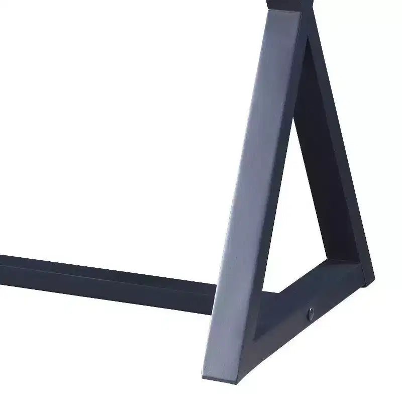 Table console 42" finition noire -: Bois de peuplier anthracite, tiroir de rangement