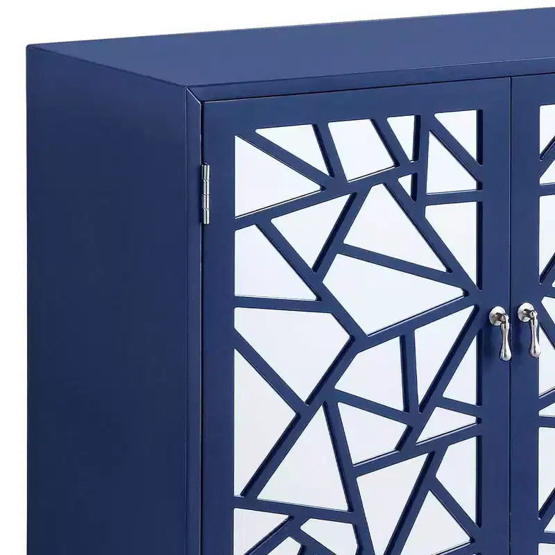 Console 32 po, fini bleu