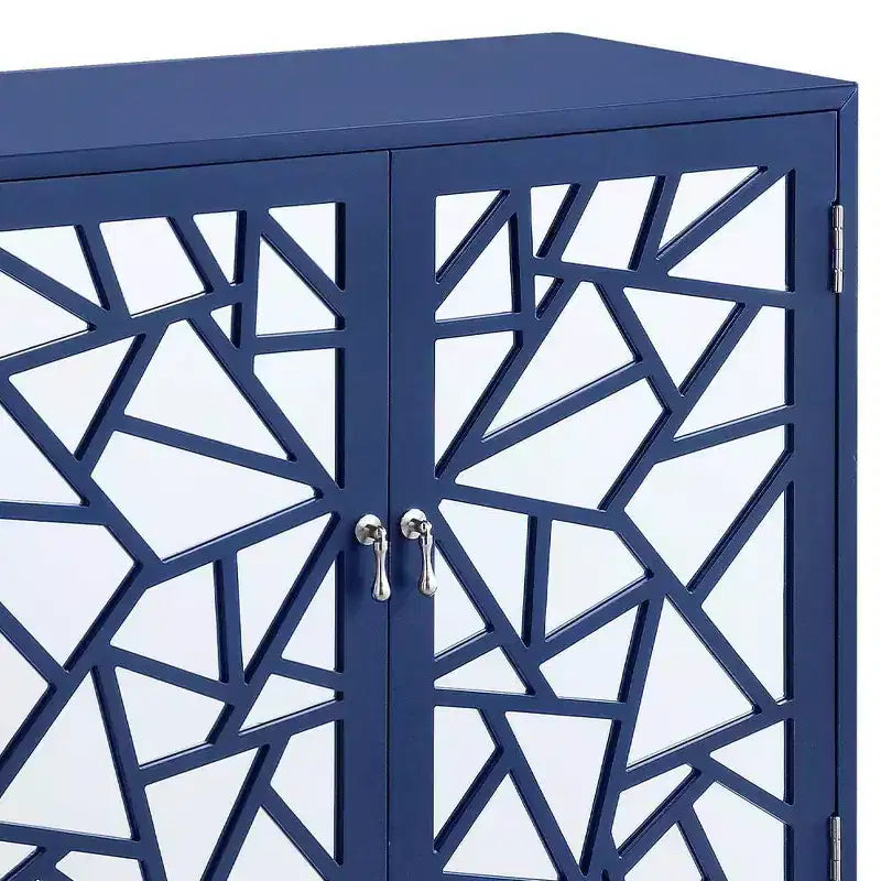 Console 32 po, fini bleu