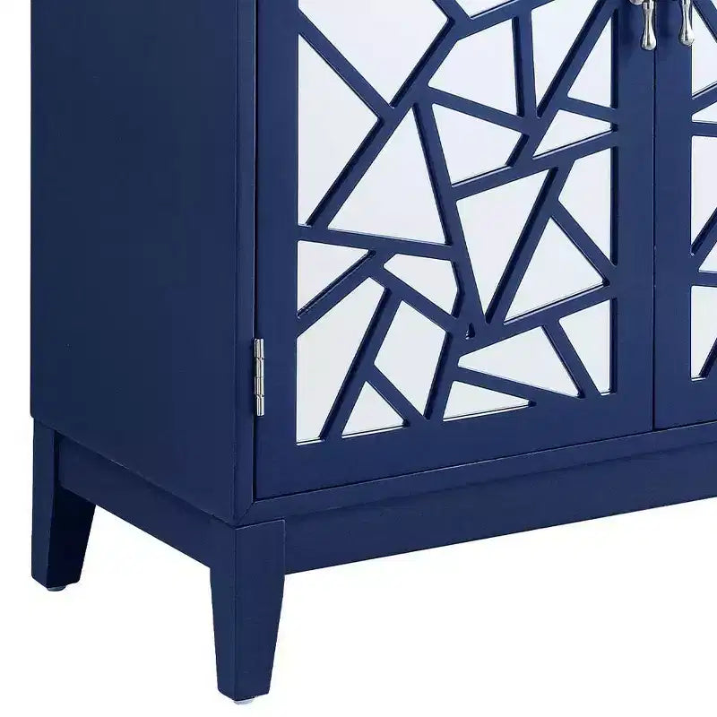 Console 32 po, fini bleu