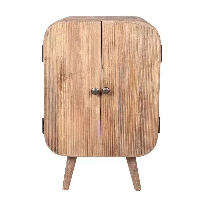 Buffet 2 portes en manguier : Design Mid-Century, aucun assemblage requis