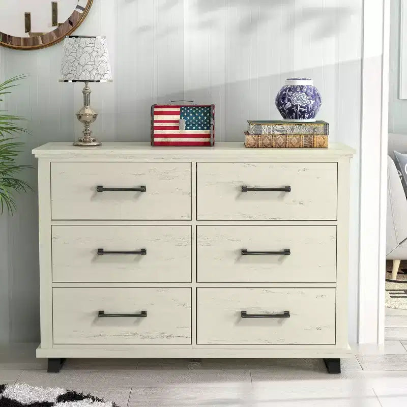 Commode de 132 cm avec 6 tiroirs