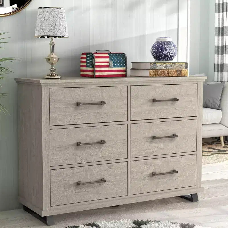 Commode de 132 cm avec 6 tiroirs