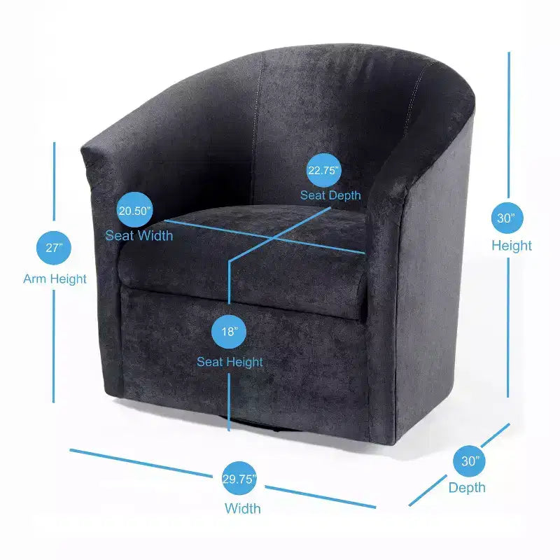 Fauteuil pivotant d'appoint