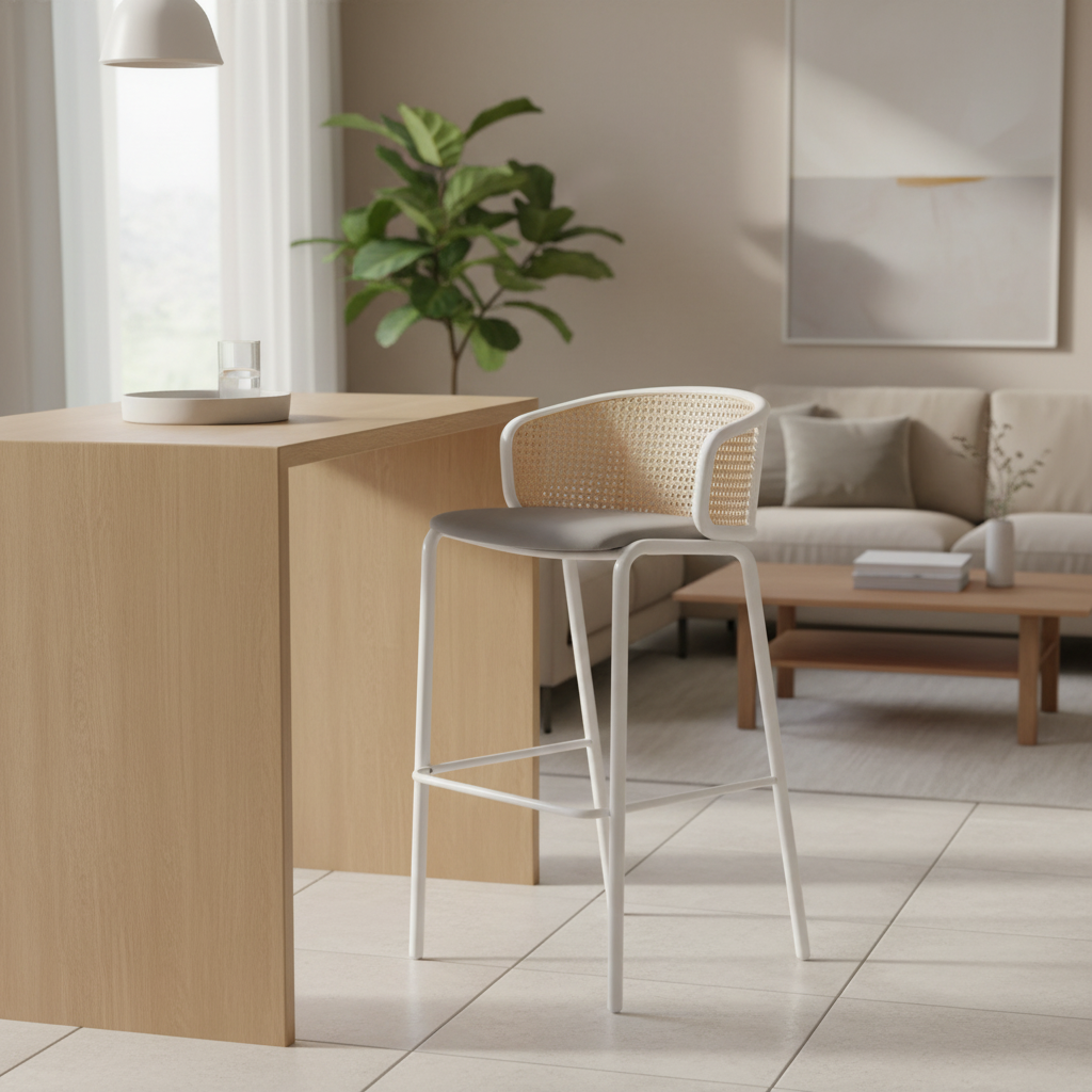 Chaise de bar avec fond